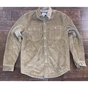 NWT L.L. Bean 1912 Heritage Corduroy Lined Shirt Jacket Walnut Brown Size S